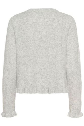 Tröjor/Koftor - KBNoabelle frill cardigan – Opal grey melange